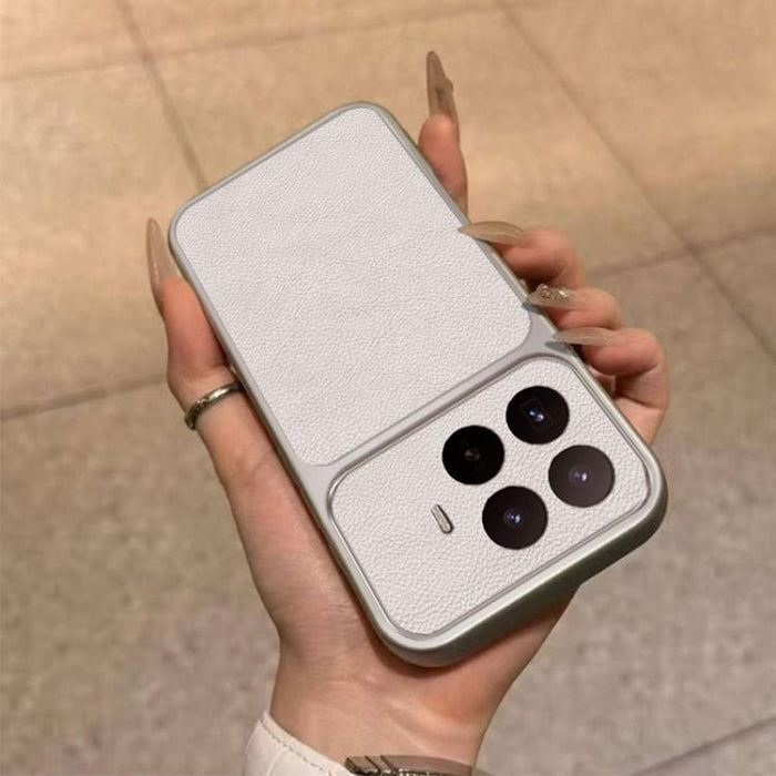 Funda para teléfono de TPU con revestimiento texturizado de cuero y ventana grande, For Xiaomi 17 Pro Max, For Xiaomi 17 Pro, For Xiaomi 17, For Xiaomi Poco M7 4G 169mm, For Xiaomi 15T Pro, For Xiaomi 15T, For Xiaomi Poco M7 Pro 5G, For Xiaomi 15 Pro  ...