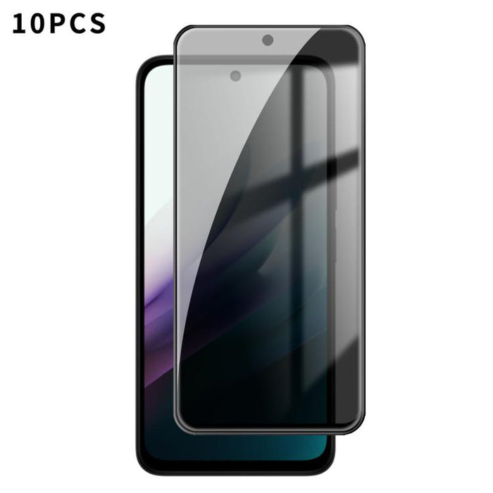 10 láminas de vidrio templado Kalebol de alta calidad, impresas en aluminio, con borde negro y cobertura total para privacidad., For Redmi A7 Pro 171mm / Poco C85x 5G, For Redmi R70m 5G, For Redmi R70 5G, For Redmi Turbo 5 Pro Max / Poco X8 Pro Max    ...