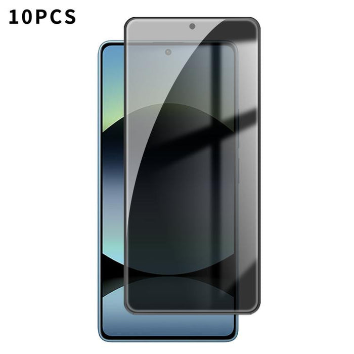 10 láminas de vidrio templado Kalebol de alta calidad, impresas en aluminio, con borde negro y cobertura total para privacidad., For Redmi A7 Pro 171mm / Poco C85x 5G, For Redmi R70m 5G, For Redmi R70 5G, For Redmi Turbo 5 Pro Max / Poco X8 Pro Max    ...