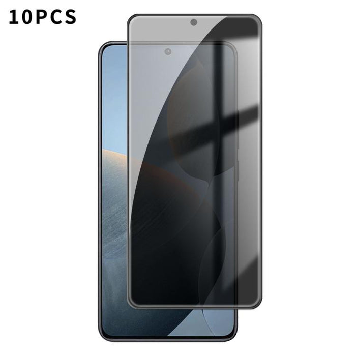 10 láminas de vidrio templado Kalebol de alta calidad, impresas en aluminio, con borde negro y cobertura total para privacidad., For Redmi A7 Pro 171mm / Poco C85x 5G, For Redmi R70m 5G, For Redmi R70 5G, For Redmi Turbo 5 Pro Max / Poco X8 Pro Max    ...