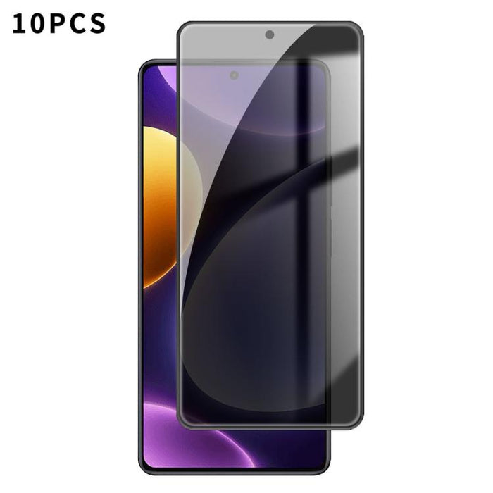 10 láminas de vidrio templado Kalebol de alta calidad, impresas en aluminio, con borde negro y cobertura total para privacidad., For Redmi A7 Pro 171mm / Poco C85x 5G, For Redmi R70m 5G, For Redmi R70 5G, For Redmi Turbo 5 Pro Max / Poco X8 Pro Max    ...