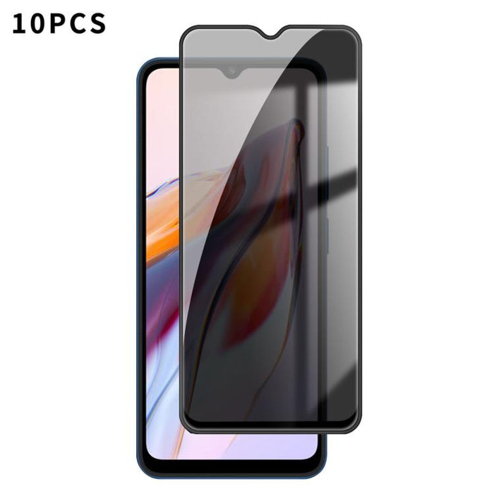 10 láminas de vidrio templado Kalebol de alta calidad, impresas en aluminio, con borde negro y cobertura total para privacidad., For Redmi A7 Pro 171mm / Poco C85x 5G, For Redmi R70m 5G, For Redmi R70 5G, For Redmi Turbo 5 Pro Max / Poco X8 Pro Max    ...