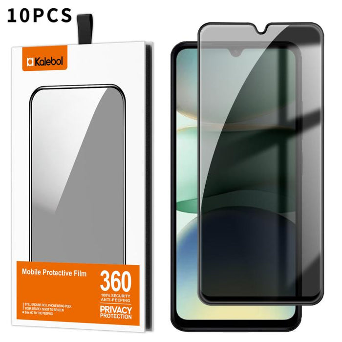 10 láminas de vidrio templado Kalebol de alta calidad, impresas en aluminio, con borde negro y cobertura total para privacidad., For Redmi A7 Pro 171mm / Poco C85x 5G, For Redmi R70m 5G, For Redmi R70 5G, For Redmi Turbo 5 Pro Max / Poco X8 Pro Max    ...