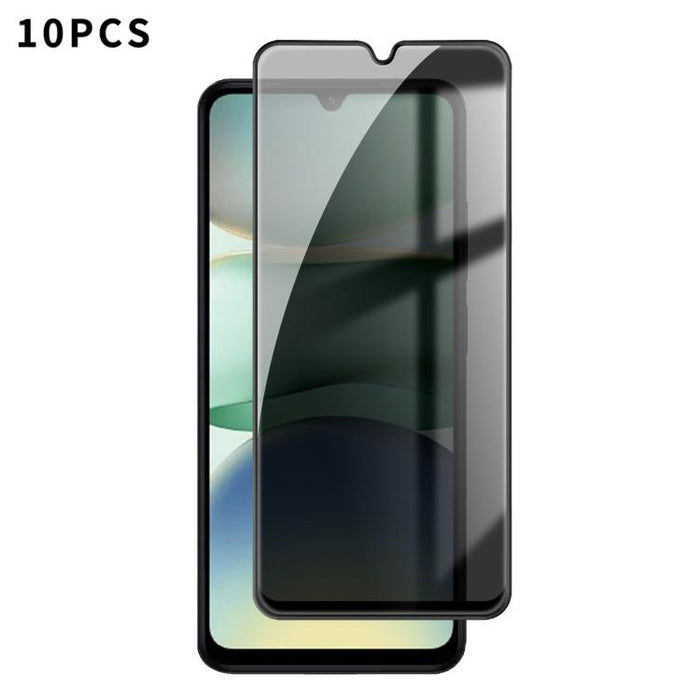 10 láminas de vidrio templado Kalebol de alta calidad, impresas en aluminio, con borde negro y cobertura total para privacidad., For Redmi A7 Pro 171mm / Poco C85x 5G, For Redmi R70m 5G, For Redmi R70 5G, For Redmi Turbo 5 Pro Max / Poco X8 Pro Max    ...