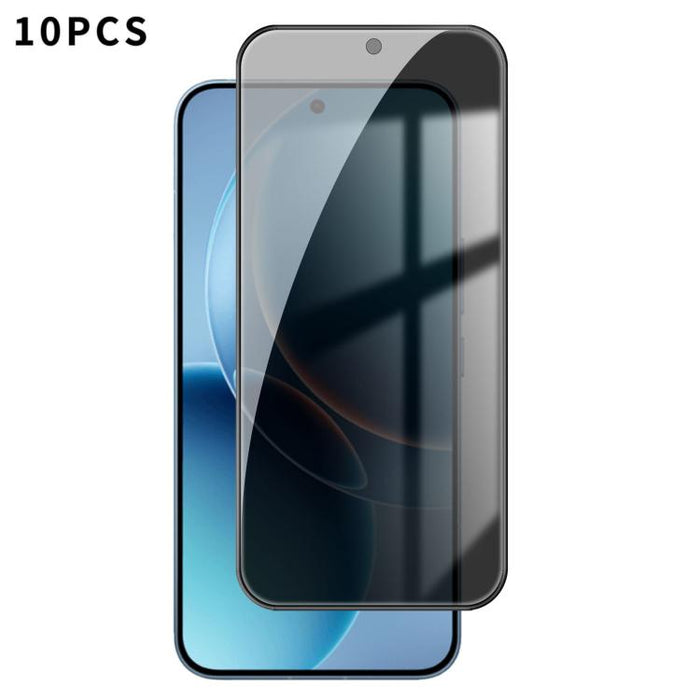 10 láminas de vidrio templado Kalebol de alta calidad, impresas en aluminio, con borde negro y cobertura total para privacidad., For Redmi A7 Pro 171mm / Poco C85x 5G, For Redmi R70m 5G, For Redmi R70 5G, For Redmi Turbo 5 Pro Max / Poco X8 Pro Max    ...