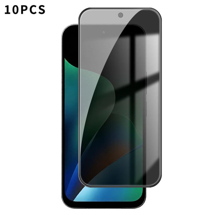 10 láminas de vidrio templado Kalebol de alta calidad, impresas en aluminio, con borde negro y cobertura total para privacidad., For Redmi A7 Pro 171mm / Poco C85x 5G, For Redmi R70m 5G, For Redmi R70 5G, For Redmi Turbo 5 Pro Max / Poco X8 Pro Max    ...