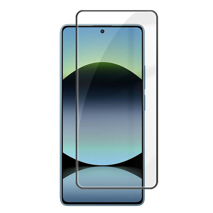 Protector de pantalla de vidrio templado HD Kalebol de alta calidad, con acabado serigrafiado en aluminio, cobertura total, antihuellas y borde negro., For Redmi A7 Pro 171mm / Poco C85x 5G, For Redmi R70m 5G, For Redmi R70 5G                          ...
