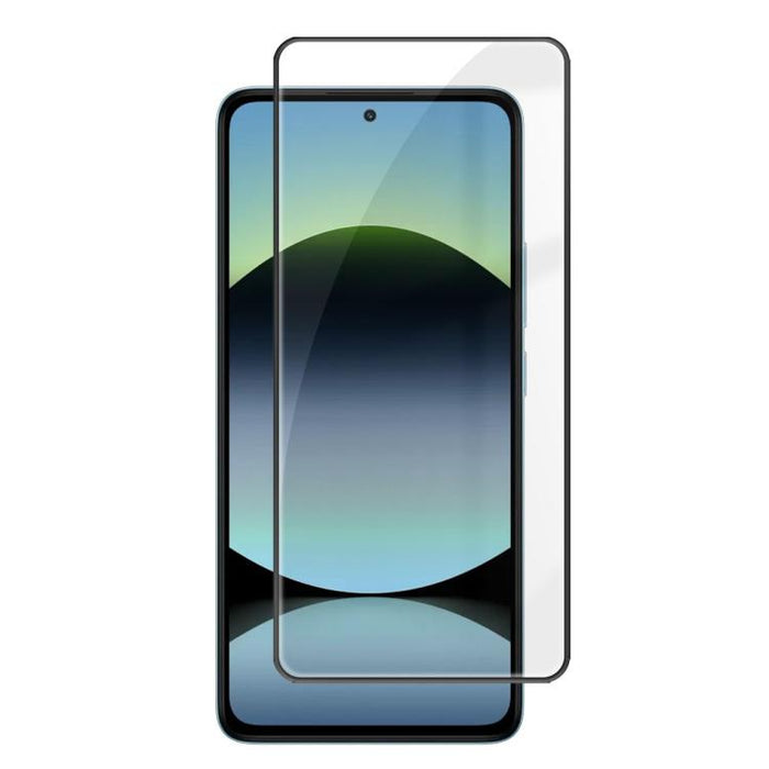 Protector de pantalla de vidrio templado HD Kalebol de alta calidad, con acabado serigrafiado en aluminio, cobertura total, antihuellas y borde negro., For Redmi A7 Pro 171mm / Poco C85x 5G, For Redmi R70m 5G, For Redmi R70 5G                          ...