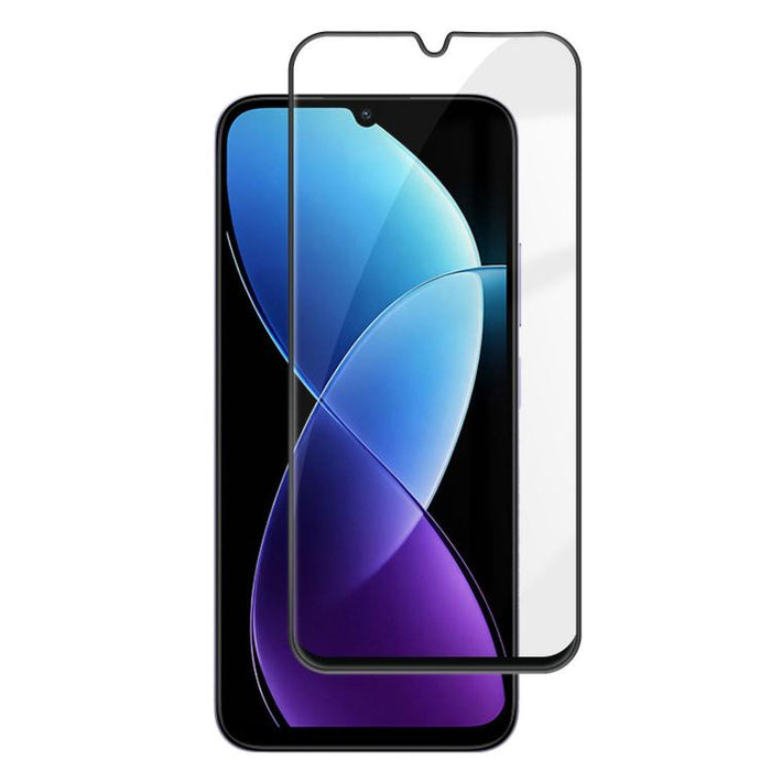 Protector de pantalla de vidrio templado HD Kalebol de alta calidad, con acabado serigrafiado en aluminio, cobertura total, antihuellas y borde negro., For Redmi A7 Pro 171mm / Poco C85x 5G, For Redmi R70m 5G, For Redmi R70 5G                          ...