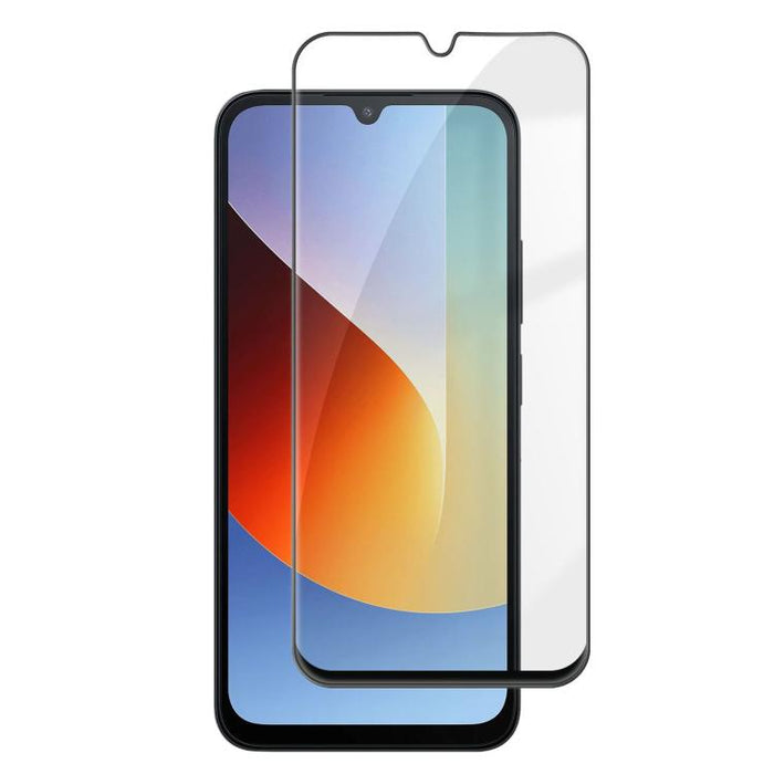 Protector de pantalla de vidrio templado HD Kalebol de alta calidad, con acabado serigrafiado en aluminio, cobertura total, antihuellas y borde negro., For Redmi A7 Pro 171mm / Poco C85x 5G, For Redmi R70m 5G, For Redmi R70 5G                          ...