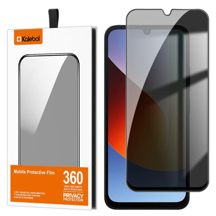 Película de vidrio templado Kalebol de alta calidad, impresa en aluminio, con borde negro y cobertura total para mayor privacidad., For Redmi A7 Pro 171mm / Poco C85x 5G, For Redmi R70m 5G, For Redmi R70 5G, For Redmi Turbo 5 Pro Max / Poco X8 Pro Max ...