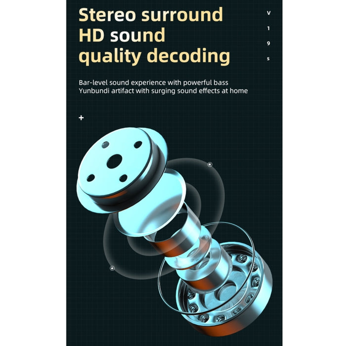 V19S Bluetooth 5.0 Business Style Fingerprint Touch Auricular Bluetooth