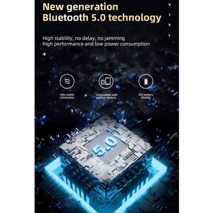 V19S Bluetooth 5.0 Business Style Fingerprint Touch Auricular Bluetooth
