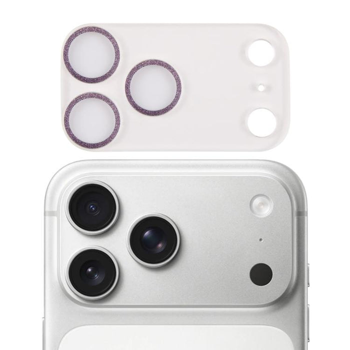 Glitter Ring Tempered Glass Camera Lens Film, For iPhone 17 Pro Max, For iPhone 17 Pro