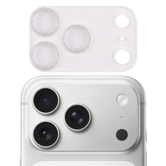 Glitter Ring Tempered Glass Camera Lens Film, For iPhone 17 Pro Max, For iPhone 17 Pro