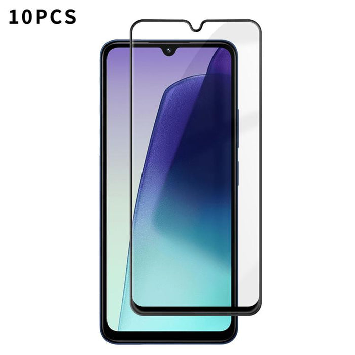 10 láminas de vidrio templado HD Kalebol de alta calidad, serigrafiadas en aluminio, con cobertura total, antihuellas y borde negro., For Redmi A7 Pro 171mm / Poco C85x 5G, For Redmi R70m 5G, For Redmi R70 5G, For Redmi Turbo 5 Pro Max / Poco X8 Pro Ma...