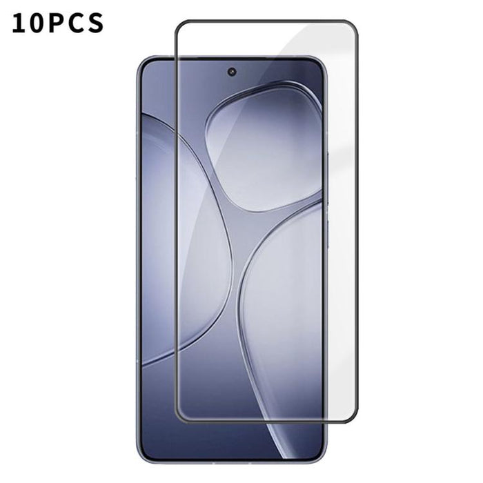 10 láminas de vidrio templado HD Kalebol de alta calidad, serigrafiadas en aluminio, con cobertura total, antihuellas y borde negro., For Redmi A7 Pro 171mm / Poco C85x 5G, For Redmi R70m 5G, For Redmi R70 5G, For Redmi Turbo 5 Pro Max / Poco X8 Pro Ma...