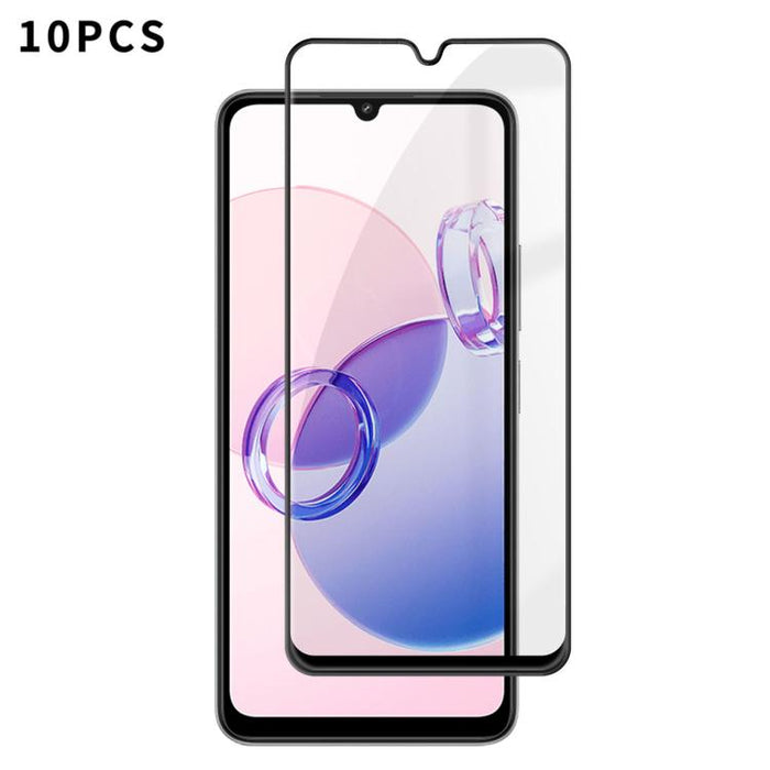 10 láminas de vidrio templado HD Kalebol de alta calidad, serigrafiadas en aluminio, con cobertura total, antihuellas y borde negro., For Redmi A7 Pro 171mm / Poco C85x 5G, For Redmi R70m 5G, For Redmi R70 5G, For Redmi Turbo 5 Pro Max / Poco X8 Pro Ma...