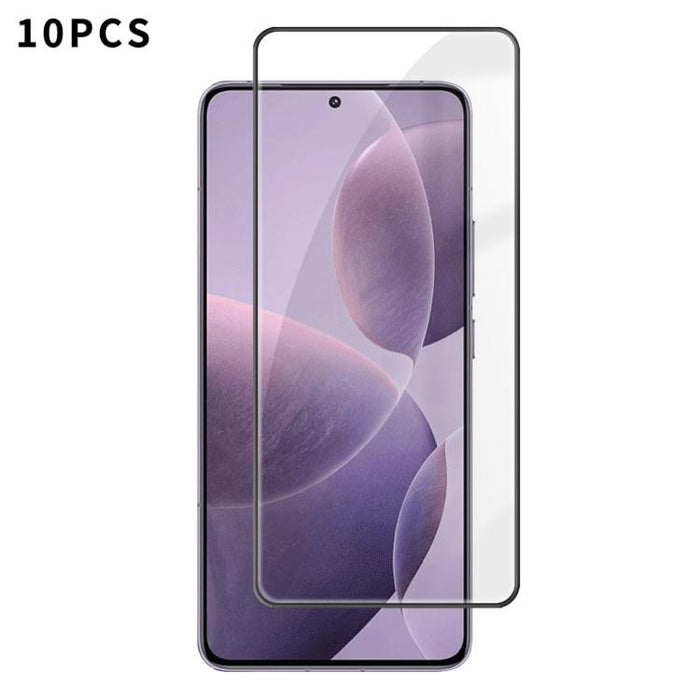 10 láminas de vidrio templado HD Kalebol de alta calidad, serigrafiadas en aluminio, con cobertura total, antihuellas y borde negro., For Redmi A7 Pro 171mm / Poco C85x 5G, For Redmi R70m 5G, For Redmi R70 5G, For Redmi Turbo 5 Pro Max / Poco X8 Pro Ma...