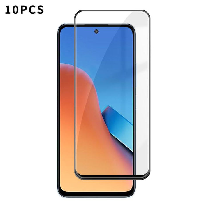 10 láminas de vidrio templado HD Kalebol de alta calidad, serigrafiadas en aluminio, con cobertura total, antihuellas y borde negro., For Redmi A7 Pro 171mm / Poco C85x 5G, For Redmi R70m 5G, For Redmi R70 5G, For Redmi Turbo 5 Pro Max / Poco X8 Pro Ma...