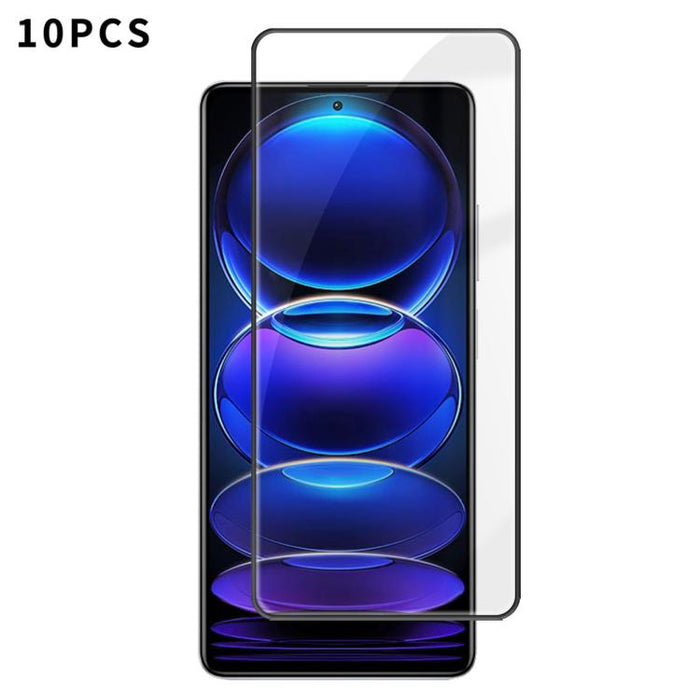 10 láminas de vidrio templado HD Kalebol de alta calidad, serigrafiadas en aluminio, con cobertura total, antihuellas y borde negro., For Redmi A7 Pro 171mm / Poco C85x 5G, For Redmi R70m 5G, For Redmi R70 5G, For Redmi Turbo 5 Pro Max / Poco X8 Pro Ma...