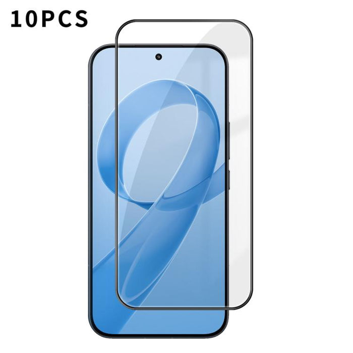 10 láminas de vidrio templado HD Kalebol de alta calidad, serigrafiadas en aluminio, con cobertura total, antihuellas y borde negro., For Redmi A7 Pro 171mm / Poco C85x 5G, For Redmi R70m 5G, For Redmi R70 5G, For Redmi Turbo 5 Pro Max / Poco X8 Pro Ma...