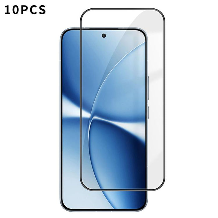 10 láminas de vidrio templado HD Kalebol de alta calidad, serigrafiadas en aluminio, con cobertura total, antihuellas y borde negro., For Redmi A7 Pro 171mm / Poco C85x 5G, For Redmi R70m 5G, For Redmi R70 5G, For Redmi Turbo 5 Pro Max / Poco X8 Pro Ma...