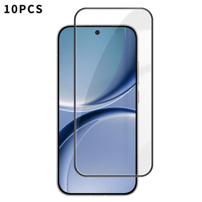 10 láminas de vidrio templado HD Kalebol de alta calidad, serigrafiadas en aluminio, con cobertura total, antihuellas y borde negro., For Redmi A7 Pro 171mm / Poco C85x 5G, For Redmi R70m 5G, For Redmi R70 5G, For Redmi Turbo 5 Pro Max / Poco X8 Pro Ma...