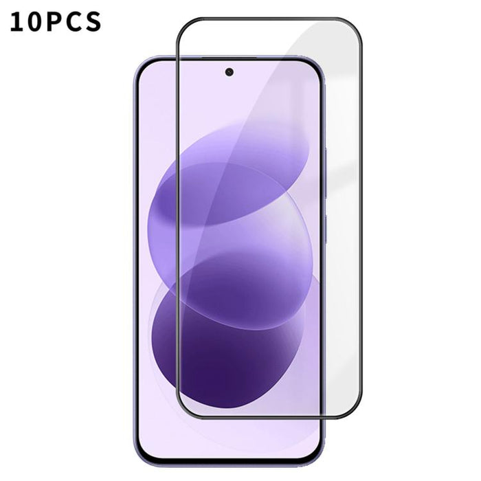 10 láminas de vidrio templado HD Kalebol de alta calidad, serigrafiadas en aluminio, con cobertura total, antihuellas y borde negro., For Redmi A7 Pro 171mm / Poco C85x 5G, For Redmi R70m 5G, For Redmi R70 5G, For Redmi Turbo 5 Pro Max / Poco X8 Pro Ma...