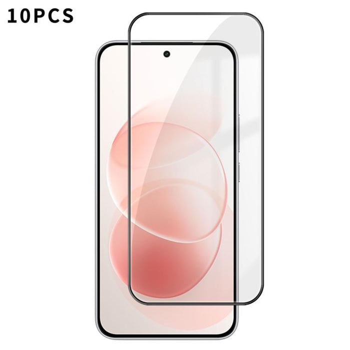 10 láminas de vidrio templado HD Kalebol de alta calidad, serigrafiadas en aluminio, con cobertura total, antihuellas y borde negro., For Redmi A7 Pro 171mm / Poco C85x 5G, For Redmi R70m 5G, For Redmi R70 5G, For Redmi Turbo 5 Pro Max / Poco X8 Pro Ma...