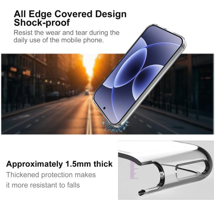 Funda para teléfono de TPU transparente y resistente a los golpes de la serie imak UX-10, For Xiaomi 17T 5G, For Xiaomi 17 Pro Max, For Xiaomi 17 Pro, For Xiaomi 15T Pro 5G, For Xiaomi 15T 5G, For Xiaomi 17