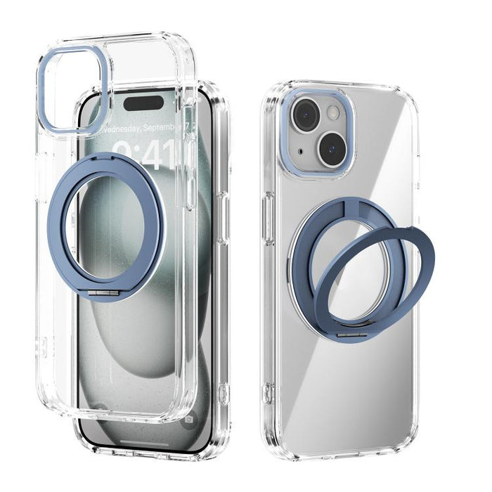 ABEEL MagSafe Q-LUCK Pivot Bracket Transparent Phone Case, For iPhone 13 Pro Max, For iPhone 13 Pro, For iPhone 13