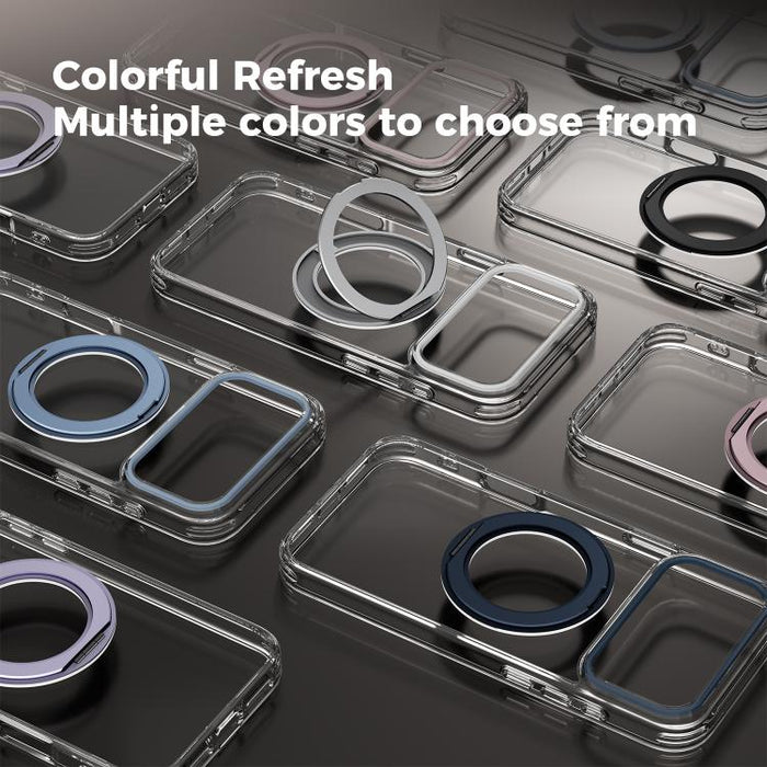 ABEEL MagSafe Q-LUCK Pivot Bracket Transparent Phone Case, For iPhone 13 Pro Max, For iPhone 13 Pro, For iPhone 13
