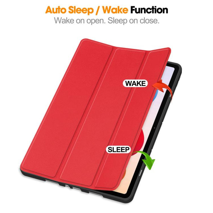 Funda para tablet Custer TPU Pure Color con soporte plegable triple y bandeja para lápiz óptico., For Xiaomi Redmi Pad 2 Pro