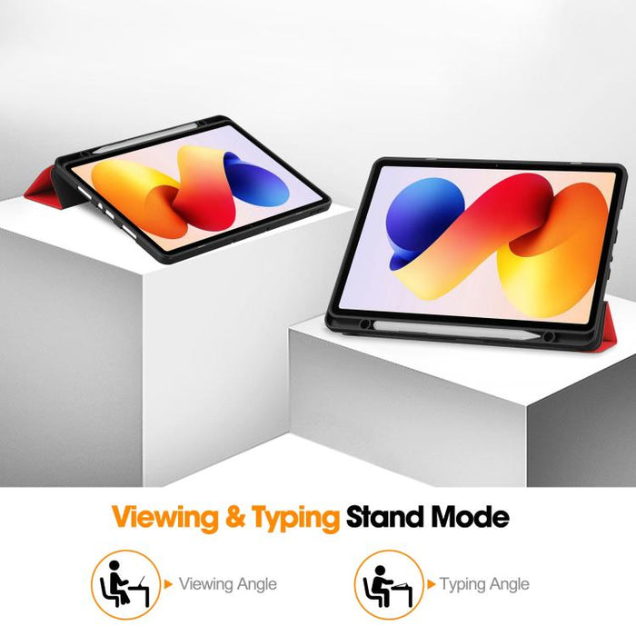 Funda para tablet Custer TPU Pure Color con soporte plegable triple y bandeja para lápiz óptico., For Xiaomi Redmi Pad 2 Pro