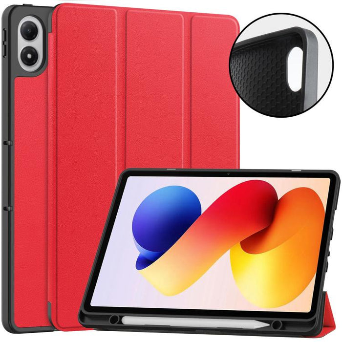 Funda para tablet Custer TPU Pure Color con soporte plegable triple y bandeja para lápiz óptico., For Xiaomi Redmi Pad 2 Pro