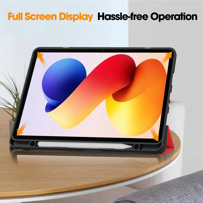 Funda para tablet Custer TPU Pure Color con soporte plegable triple y bandeja para lápiz óptico., For Xiaomi Redmi Pad 2 Pro