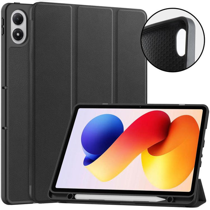 Funda para tablet Custer TPU Pure Color con soporte plegable triple y bandeja para lápiz óptico., For Xiaomi Redmi Pad 2 Pro