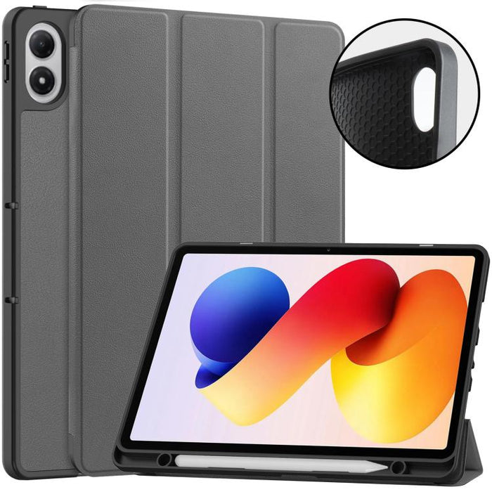 Funda para tablet Custer TPU Pure Color con soporte plegable triple y bandeja para lápiz óptico., For Xiaomi Redmi Pad 2 Pro