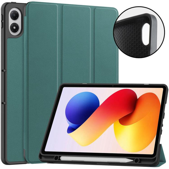 Funda para tablet Custer TPU Pure Color con soporte plegable triple y bandeja para lápiz óptico., For Xiaomi Redmi Pad 2 Pro
