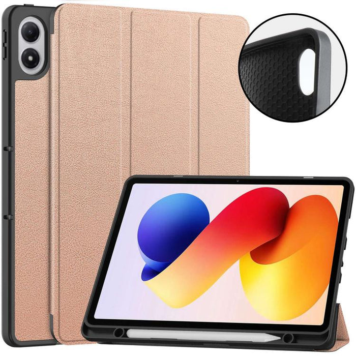 Funda para tablet Custer TPU Pure Color con soporte plegable triple y bandeja para lápiz óptico., For Xiaomi Redmi Pad 2 Pro