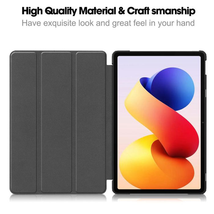 Funda inteligente para tablet de cuero con soporte plegable de 3 pliegues y textura Custer, For Xiaomi Redmi Pad 2 Pro, For Xiaomi Redmi K Pad 2 8.8 2026
