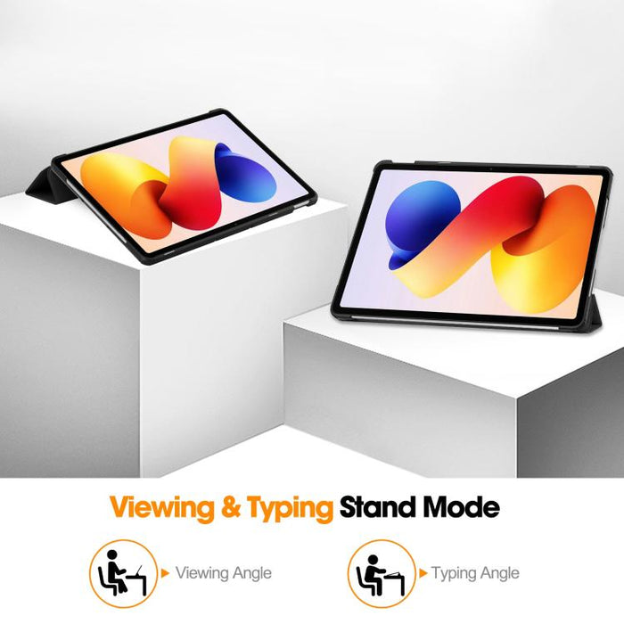 Funda inteligente para tablet de cuero con soporte plegable de 3 pliegues y textura Custer, For Xiaomi Redmi Pad 2 Pro, For Xiaomi Redmi K Pad 2 8.8 2026