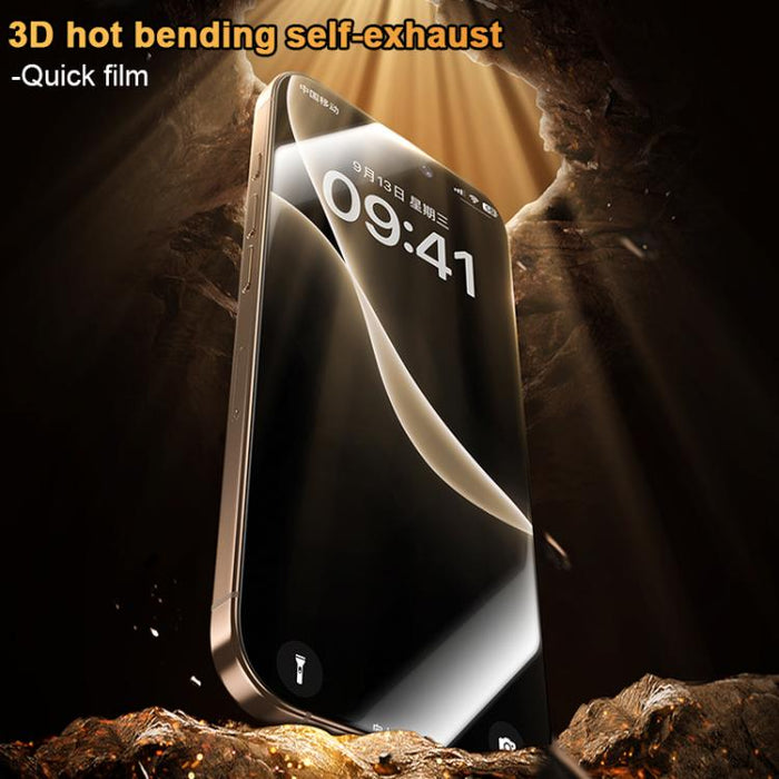 Benks King Kong Corning Hot-bend Full-glue AR Anti-reflective Tempered Film Quick-install Version, For iPhone 17 Pro Max, For iPhone 17 Pro