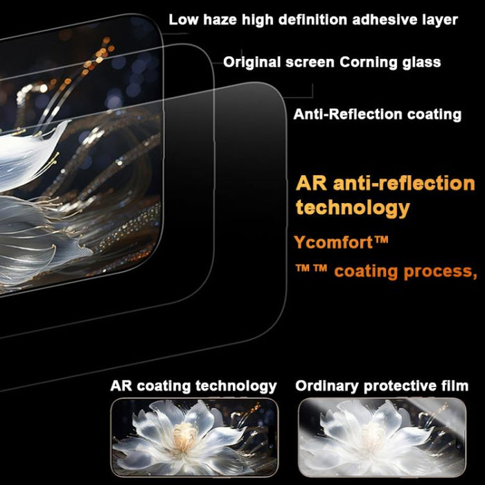 Benks King Kong Corning Hot-bend Full-glue AR Anti-reflective Tempered Film Quick-install Version, For iPhone 17 Pro Max, For iPhone 17 Pro