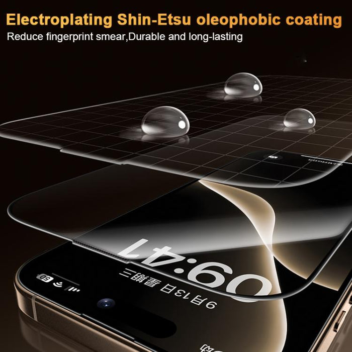 Benks King Kong Corning Hot-bend Full-glue AR Anti-reflective Tempered Film Quick-install Version, For iPhone 17 Pro Max, For iPhone 17 Pro