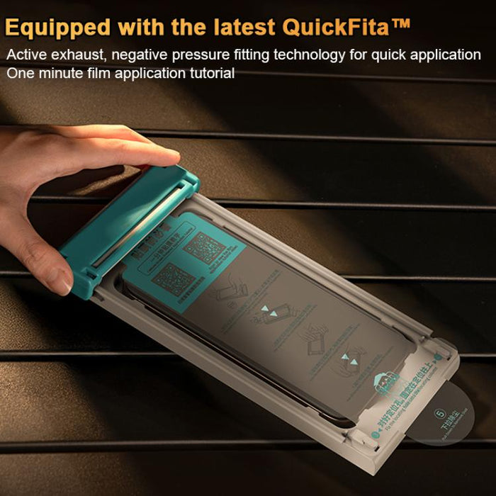 Benks King Kong Corning Hot-bend Full-glue AR Anti-reflective Tempered Film Quick-install Version, For iPhone 17 Pro Max, For iPhone 17 Pro