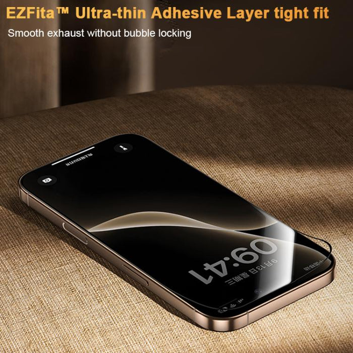 Benks King Kong Corning Hot-bend Full-glue Privacy Tempered Film Quick-install Version, For iPhone 17 Pro Max, For iPhone 17 Pro