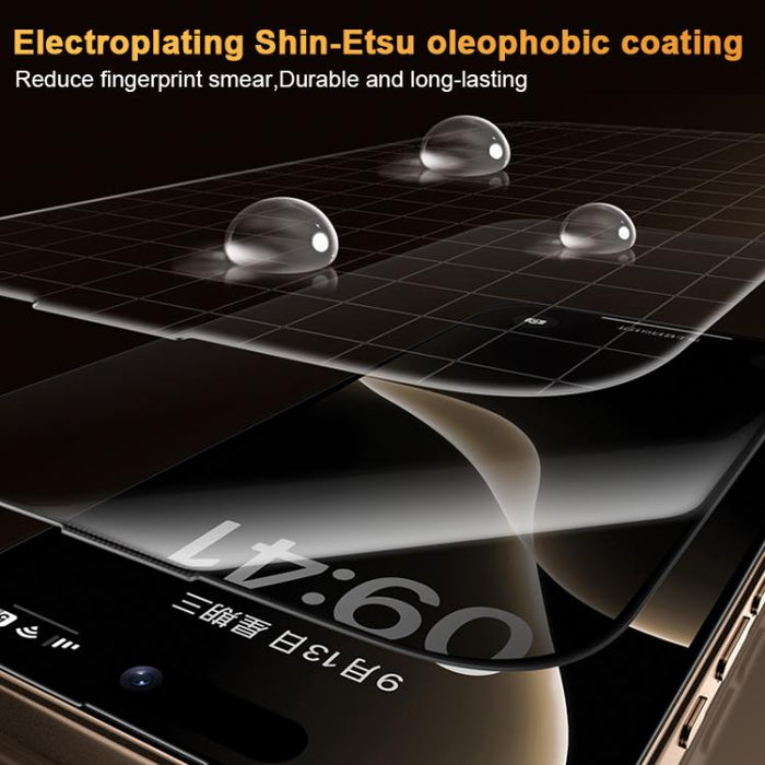 Benks King Kong Corning Hot-bend Full-glue Privacy Tempered Film Quick-install Version, For iPhone 17 Pro Max, For iPhone 17 Pro