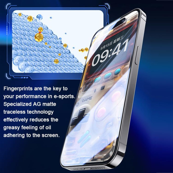 Benks Zero Curve Edge Gaming Frosted Tempered Screen Protector, For iPhone 17 Pro Max, For iPhone 17